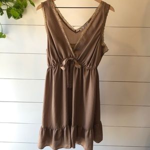 Maurices sleeveless ruffle and lace dress, size 18